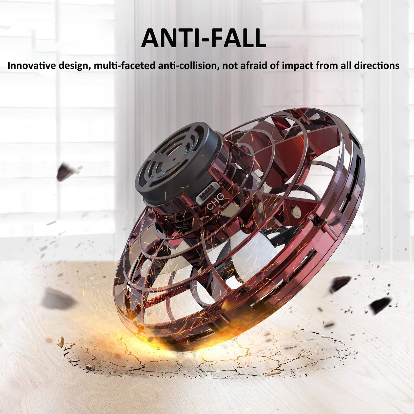 Dron Giroscopio Volador Spinner Led