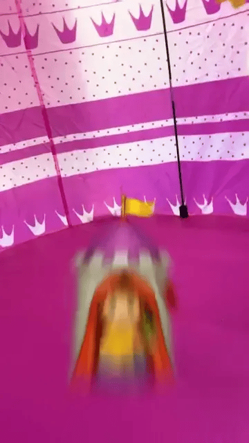 CARPA CASTILLO DE JUEGO 3 PERSONAS PLEGABLE PORTÁTIL PARA NIÑOS Y NIÑAS. 🏰✨