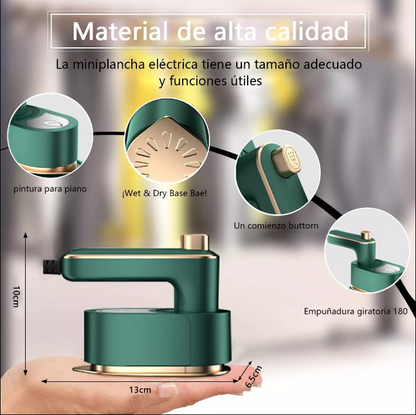 Plancha a vapor, cero arrugas en segundos