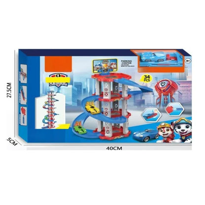 Parking Center PopaTrol (rampa espiral con autos). 🚗🐾