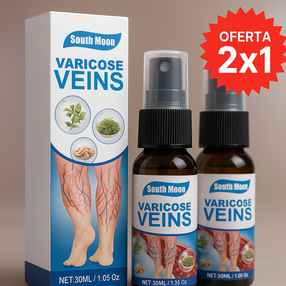 Spray natural para venas varicosas, 30 ml. SUPER OFERTA 2x1, tratamiento para venas varicosas en piernas, mejora la circulación en las piernas.