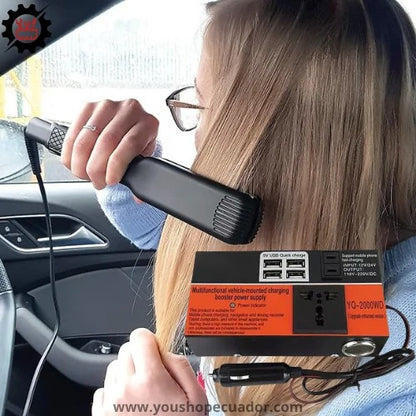 Convertidor inteligente multifunción de 12 V/24 V a 110 V/220 V 1500 W