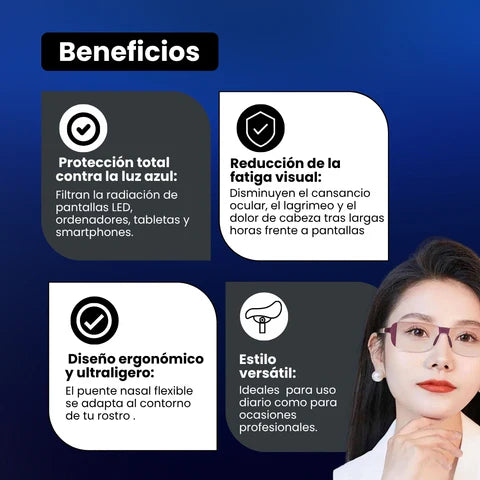 Protege tus ojos hoy: ¡2x1 en Gafas con Filtro Luz Azul! 👓✨