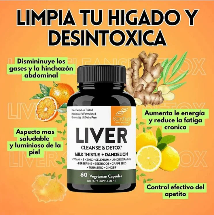 LiverShield PRO Desintoxicación natural para sentirte mas liviano cada día.