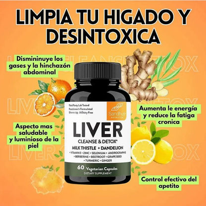 LiverShield PRO Desintoxicación natural para sentirte mas liviano cada día.
