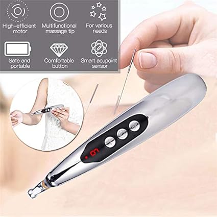 Masajeador de acupuntura electrónica, recargable por USB, para aliviar el dolor.