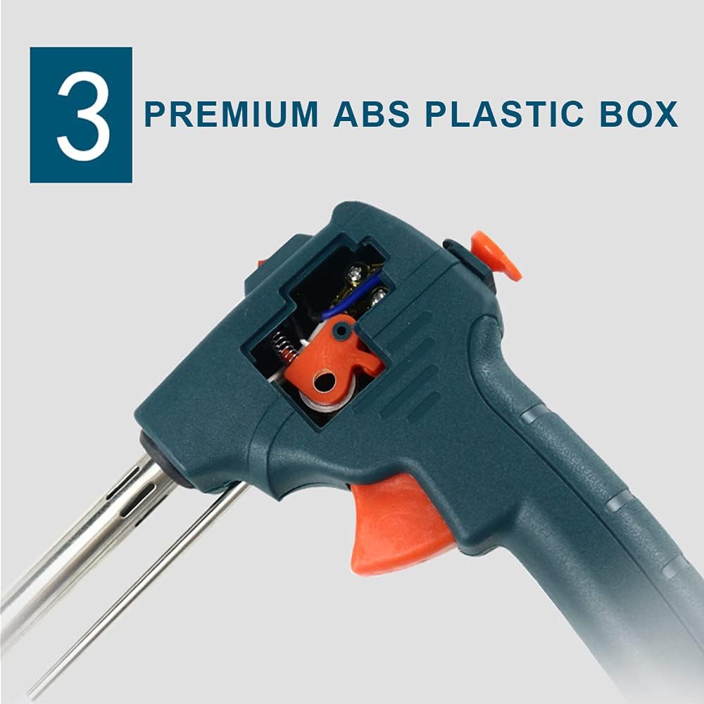 ZTBH Herramientas de soldadura y accesorios Soldador eléctrico, Estación de soldadura 60W Punta de soldador, Pistola de estaño de alimentación manual térmica externa, Herramientas de reparación de
