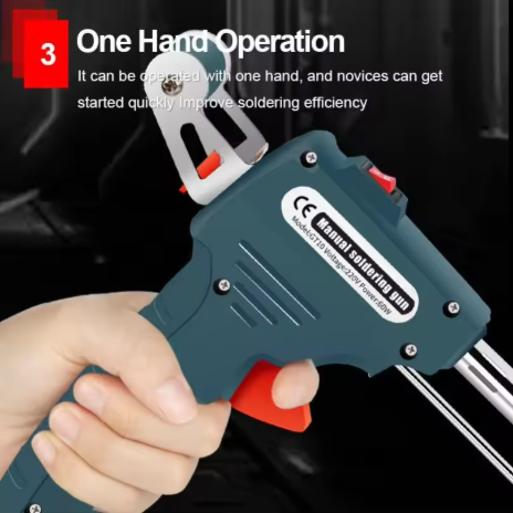 ZTBH Herramientas de soldadura y accesorios Soldador eléctrico, Estación de soldadura 60W Punta de soldador, Pistola de estaño de alimentación manual térmica externa, Herramientas de reparación de