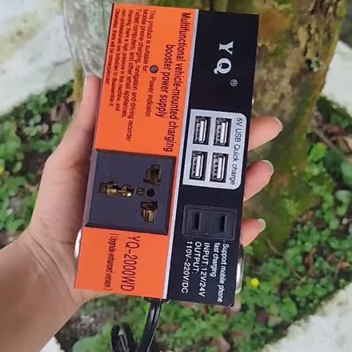 Convertidor inteligente multifunción de 12 V/24 V a 110 V/220 V 1500 W