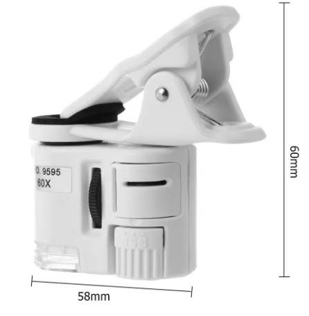 Microscopio con Clip 60x para Celular⚡💙