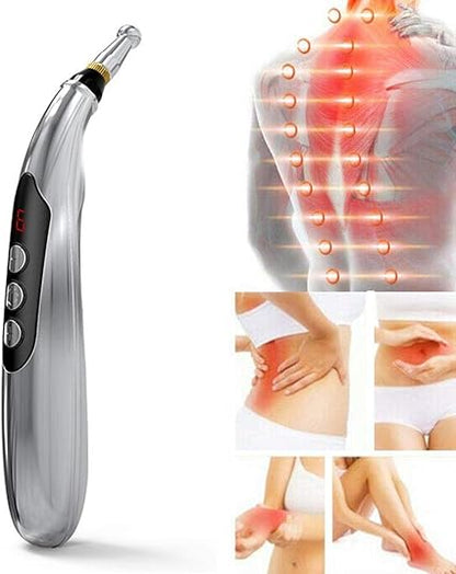 Masajeador de acupuntura electrónica, recargable por USB, para aliviar el dolor.