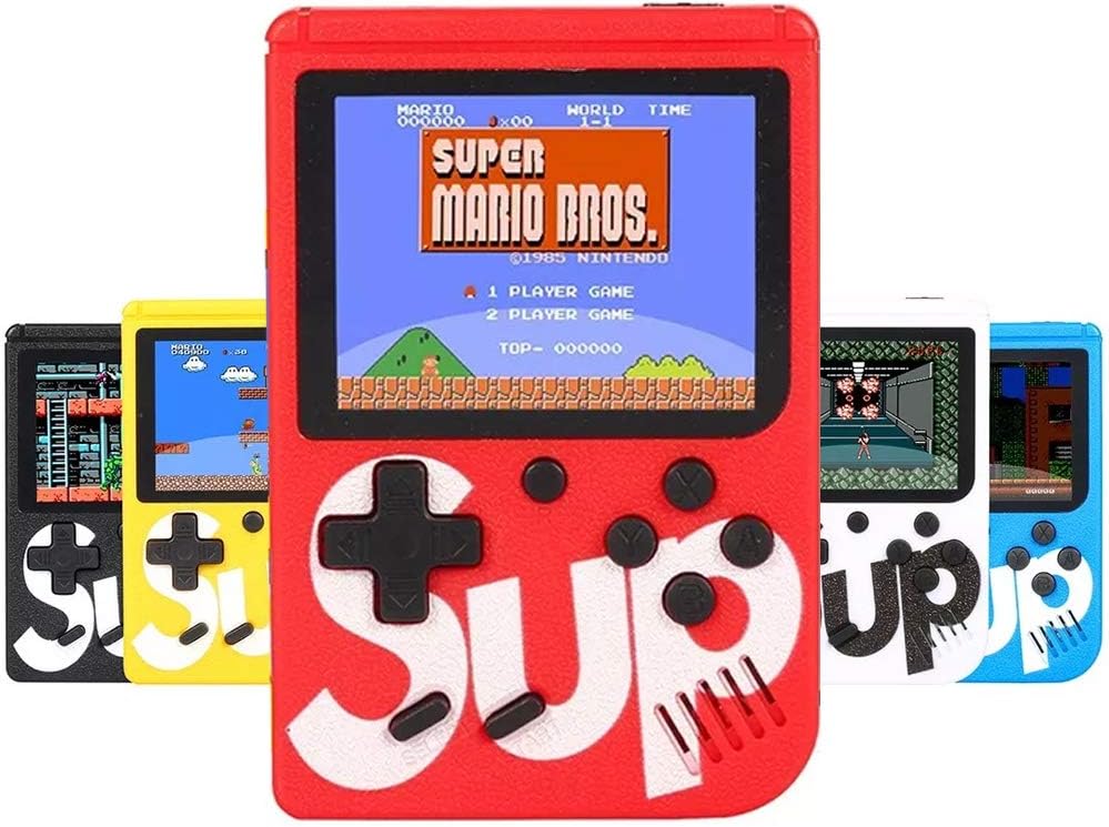 Consola Retro SUP 400 Juegos Clásicos Portátil – Pantalla LCD, Batería Recargable y Modo 2 Jugadores