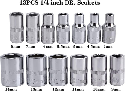 Kit de Herramientas Mecánicas de 46 Piezas