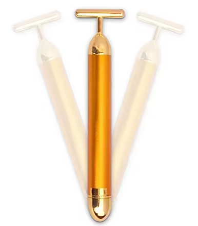 ¡Lujo 24K! El Masajeador de Oro que Tensa, Afirma y Esculpe tu Rostro para un Efecto Lifting Instantáneo. 👑✨