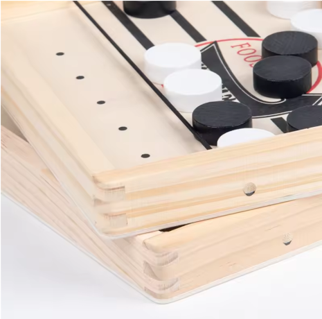 Ajedrez Catapulta de Madera, el juego perfecto para competir, reír y retar tus reflejos en familia.