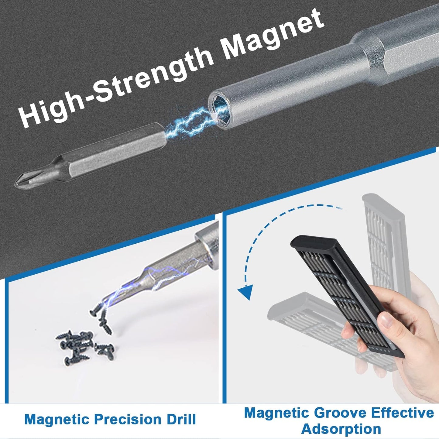 Kit Destornillador Precisión Crv Brinna 24 Puntas Magneticas
