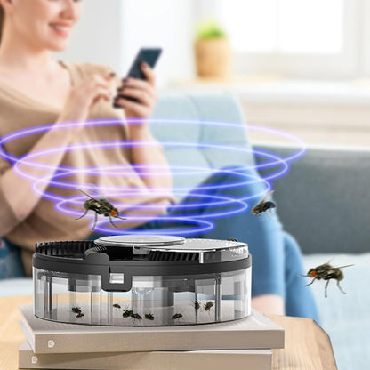 Trampa Eléctrica Para Moscas ANGGREK USB Brazo Giratorio Atrapamoscas Seguro