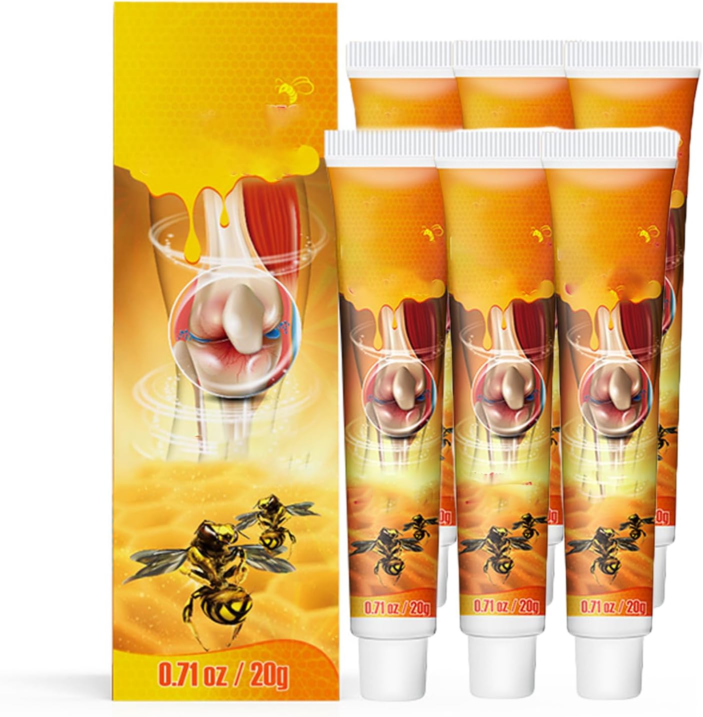 BeeRelief Crema™:¡Alivio muscular rápido y natural con el poder de la abeja!