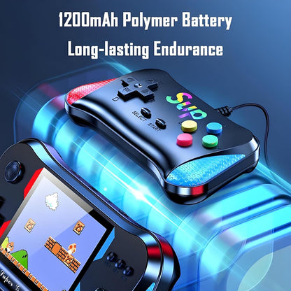 Consola de videojuegos portátil PlayPulse con control remoto para niños, 500 juegos en 1, estilo retro clásico.