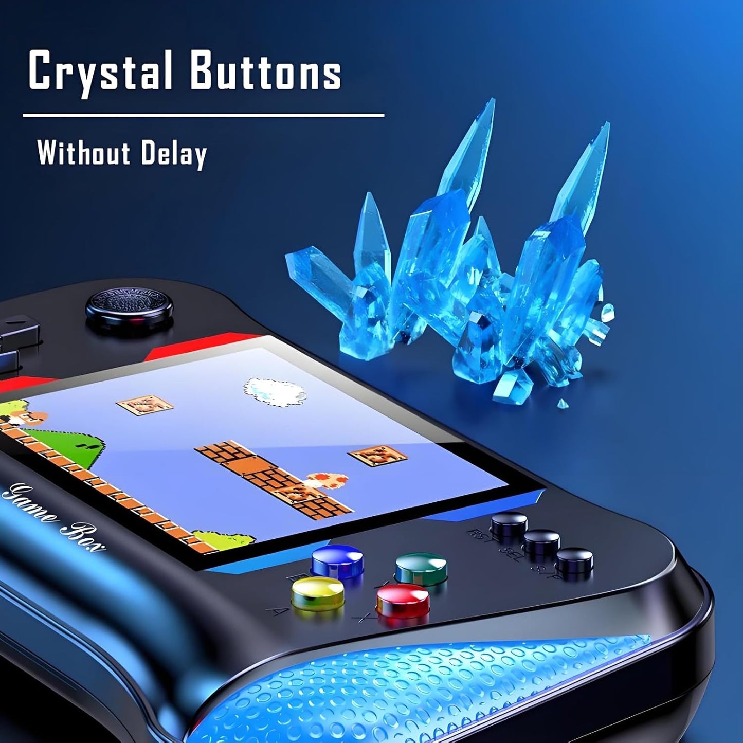 Consola de videojuegos portátil PlayPulse con control remoto para niños, 500 juegos en 1, estilo retro clásico.