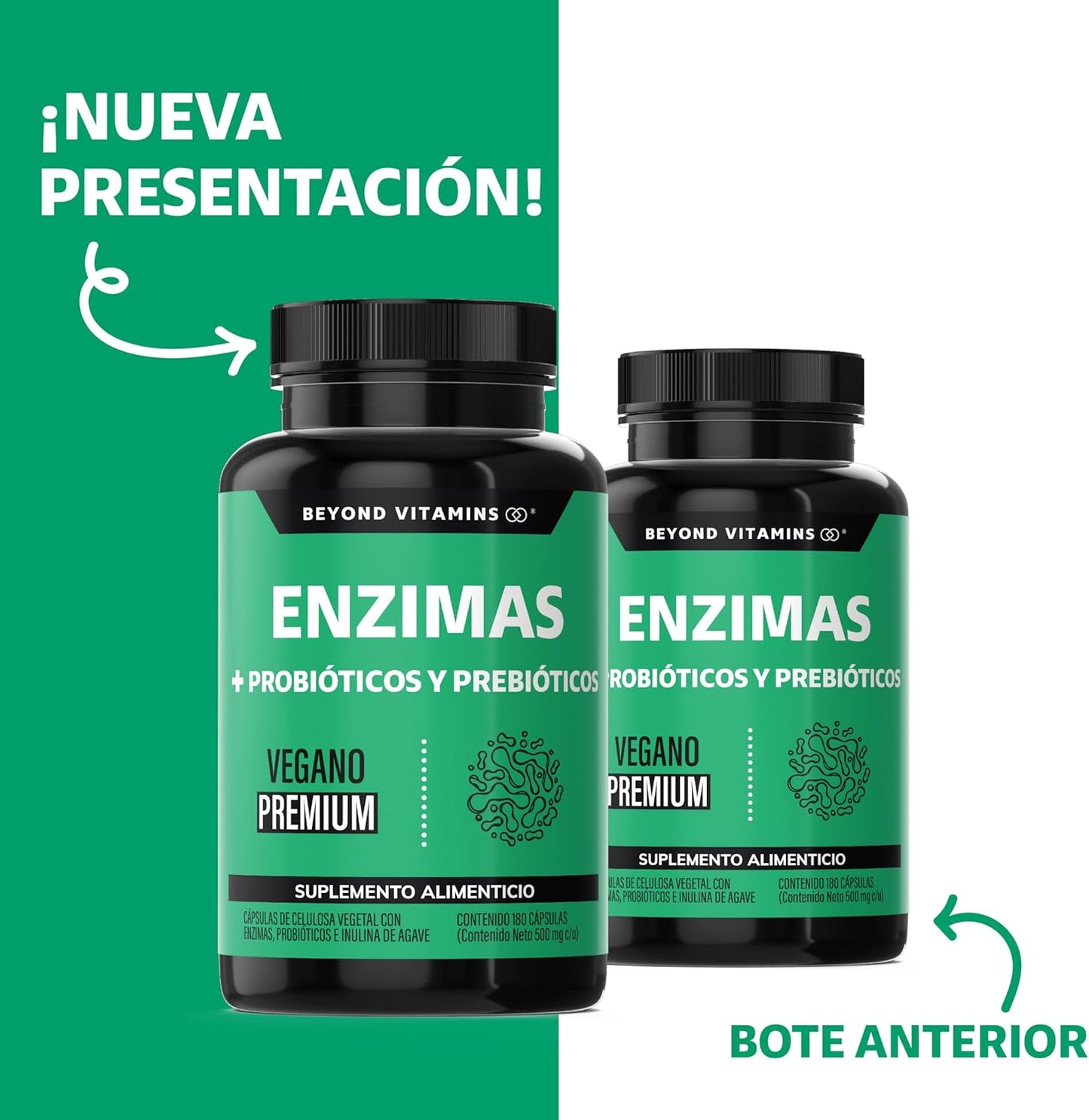 ENZIMAS + PROBIÓTICOS Y PREBIÓTICOS (Beyond Vitamins). 🟢