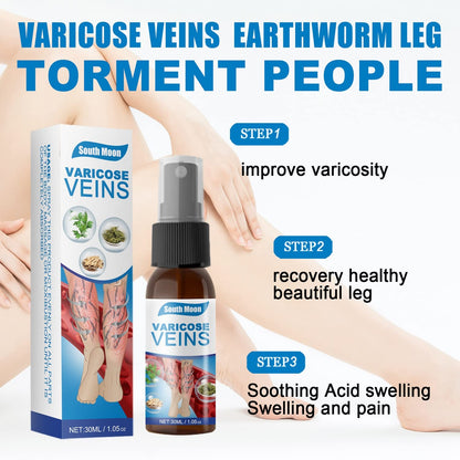 Spray natural para venas varicosas, 30 ml. SUPER OFERTA 2x1, tratamiento para venas varicosas en piernas, mejora la circulación en las piernas.