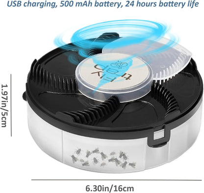 Trampa Eléctrica Para Moscas ANGGREK USB Brazo Giratorio Atrapamoscas Seguro