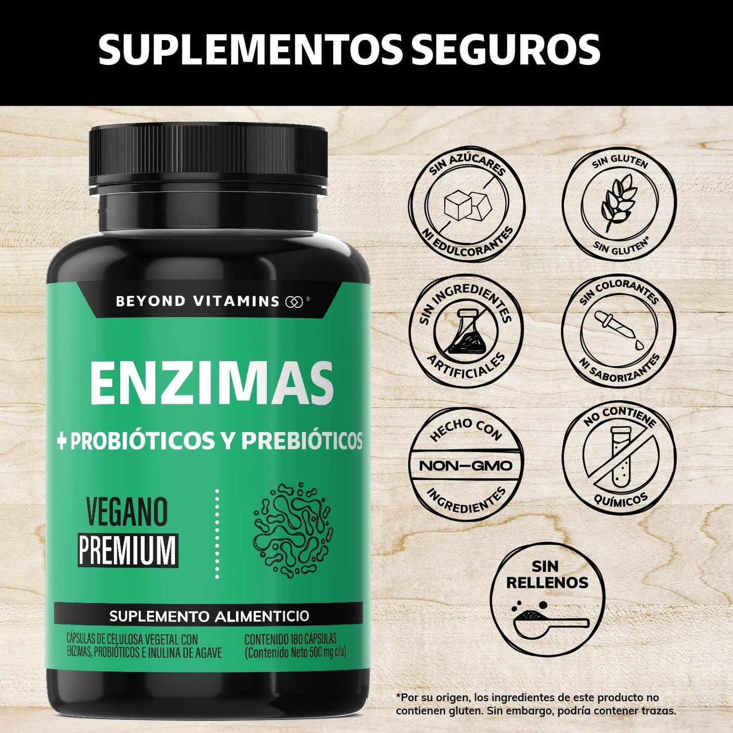 ENZIMAS + PROBIÓTICOS Y PREBIÓTICOS (Beyond Vitamins). 🟢
