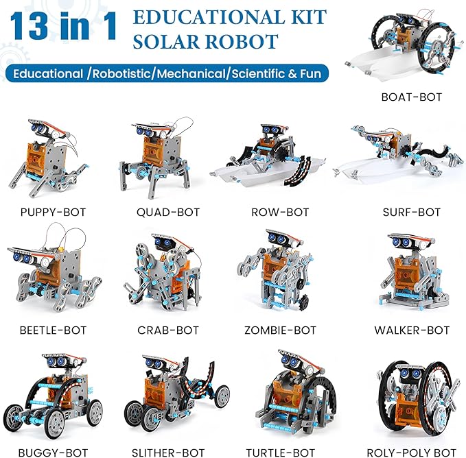 Robot Solar Educativo 13-en-1