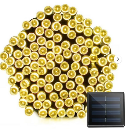 Luces LED Solares de Guirnalda – Blanco Cálido (interior/exterior)