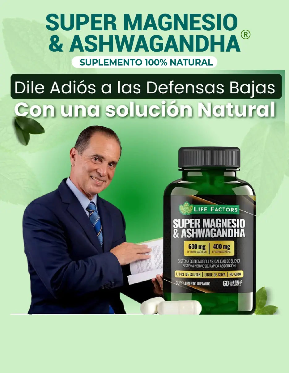 Recupera tu calma y bienestar con Super Magnesio & Ashwagandha🌿