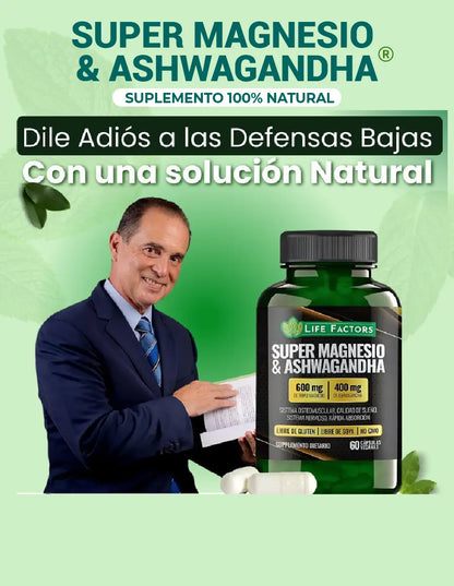 Recupera tu calma y bienestar con Super Magnesio & Ashwagandha🌿