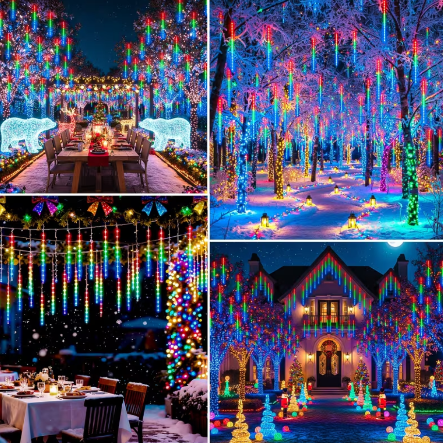 Luces Led Meteoro Navideñas - Multicolor