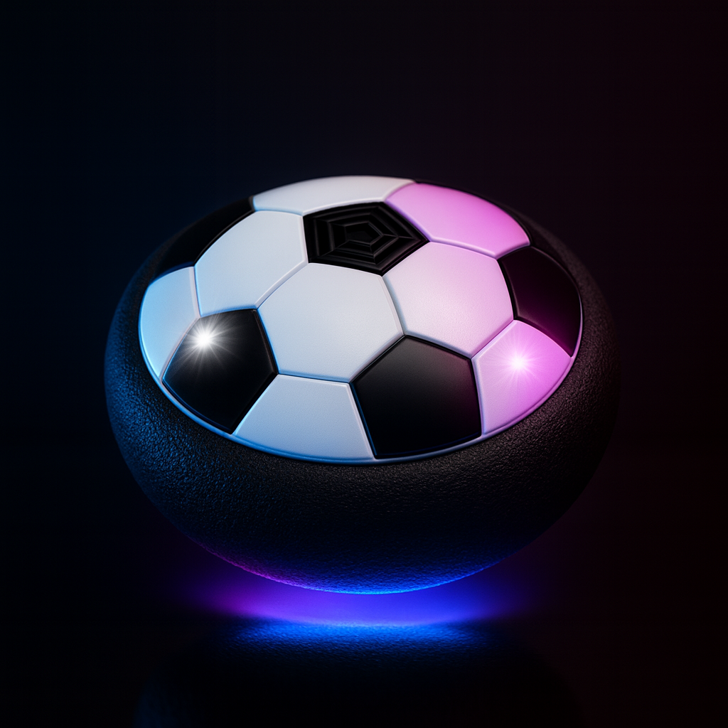 Balón de Fútbol Plano LED para interiores.
