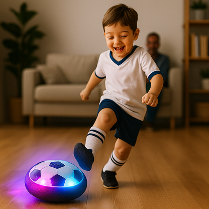 Balón de Fútbol Plano LED para interiores.