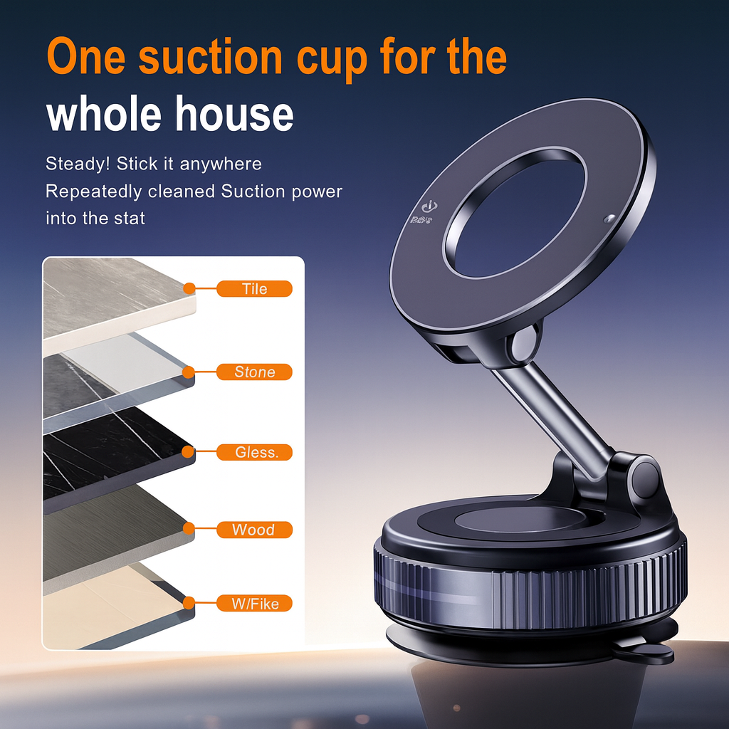 SOPORTE MAGNÉTICO PLEGABLE PARA TELÉFONO INTELIGENTE