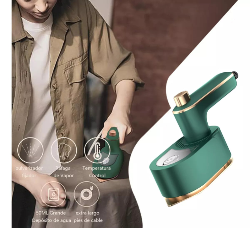 Plancha a vapor, cero arrugas en segundos