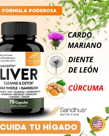 LiverShield PRO Desintoxicación natural para sentirte mas liviano cada día.