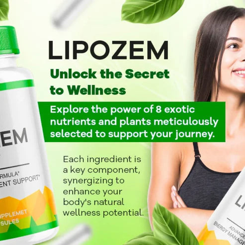 LipoZem Suplemento de Magnesio/Calcio/Sodio | Apoyo Digestivo + Energía Mental | Pérdida de Peso | Vegano, Sin Gluten/Sin Aditivo