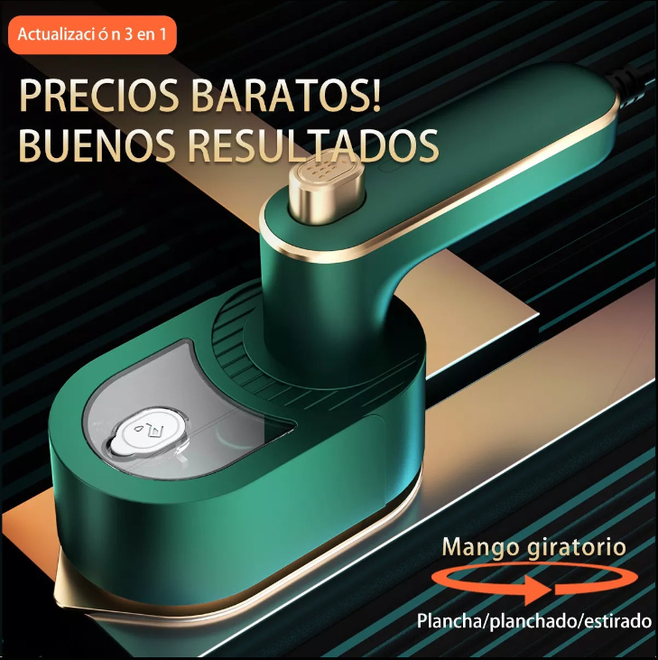 Plancha a vapor, cero arrugas en segundos