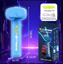Tirador de Cuerdas Luminosas KU-String – Juguete Volador Antiestrés con Luces LED