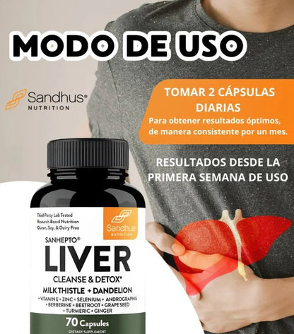 LiverShield PRO Desintoxicación natural para sentirte mas liviano cada día.