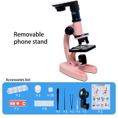 Microscopio Científico Infantil 1200X + Kit Completo de Accesorios🔬🧩