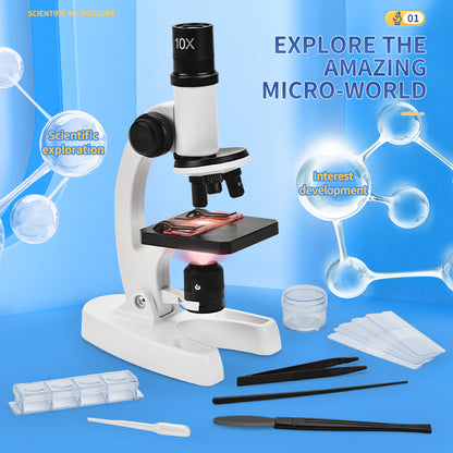 Microscopio Científico Infantil 1200X + Kit Completo de Accesorios🔬🧩
