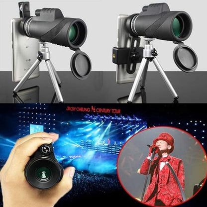 Monocular HD con Trípode y Adaptador para Celular