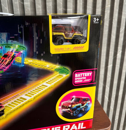 Pista Luminosa “Luminous Rail” con Puente – 46 piezas