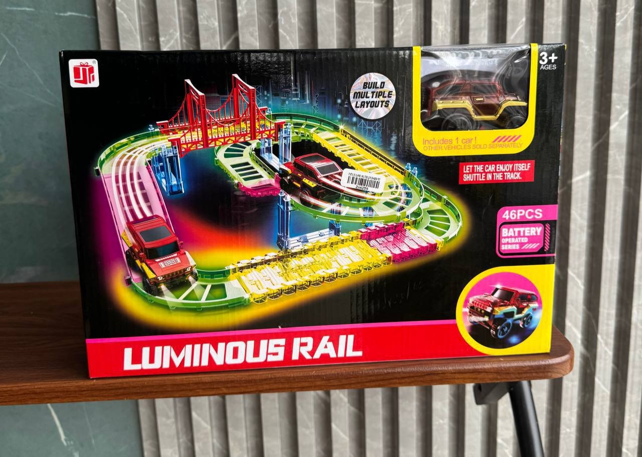Pista Luminosa “Luminous Rail” con Puente – 46 piezas