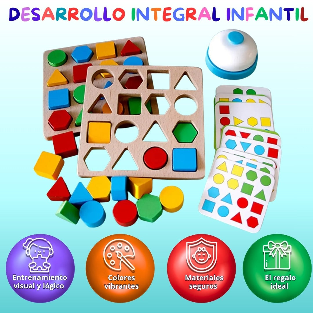 🧩 Rompecabezas Geometrix Multicolores Niños