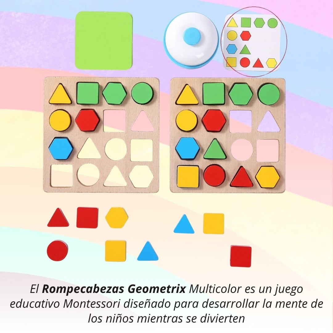 🧩 Rompecabezas Geometrix Multicolores Niños