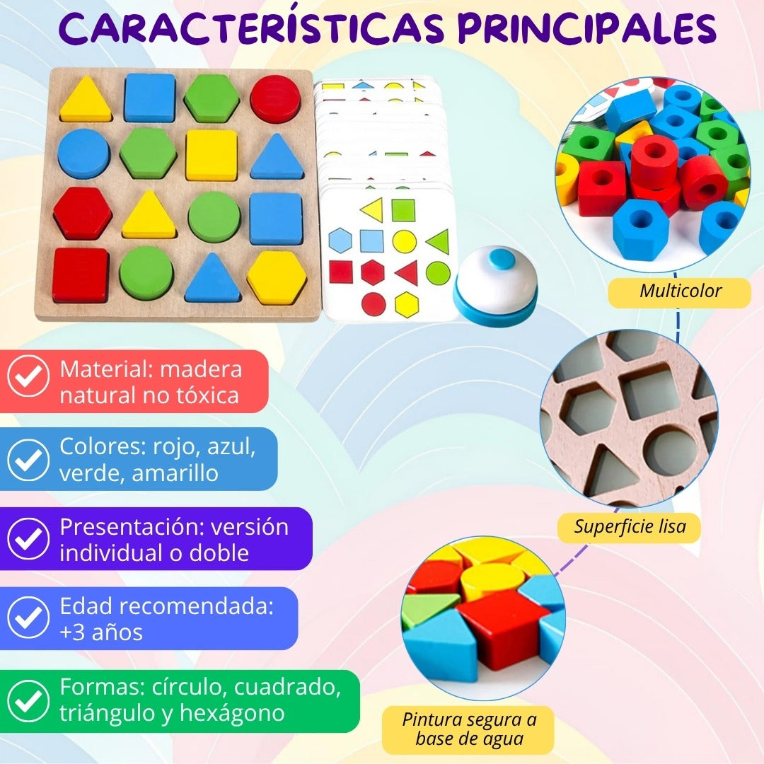 🧩 Rompecabezas Geometrix Multicolores Niños